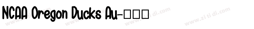 NCAA Oregon Ducks Au字体转换